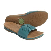 Born Roca Sandals - Leather Slides (For Women) in Pavone - Closeouts