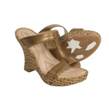 Born Sewell Sandals - Leather (For Women) in Gold Metallic - Closeouts