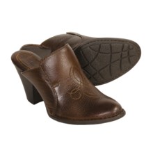 Born Sheila Clogs - Bison Leather (For Women) in Dark Brown - Closeouts