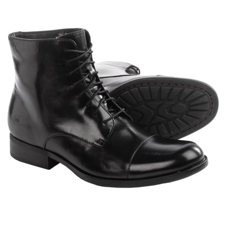 Born Tomas Leather Boots Cap Toe For Men
