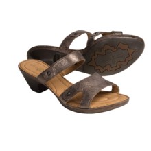 Born Via Leather Sandals (For Women) in Dark Brown Metallic - Closeouts