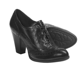 Born Waverly High-Heel Oxford Shoes - Leather (For Women) in Black