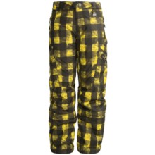 Boulder Gear Bolt Cargo Ski Pants - Insulated (For Boys) in Maize Buffalo - Closeouts