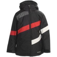 Boulder Gear Hot Cross Jacket - Insulated (For Girls) in Black/Cream/Lipstick Red - Closeouts