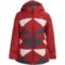 Boulder Gear Peacework Jacket - Insulated (For Girls) in Lipstick Red/Cream/Grey Shadow