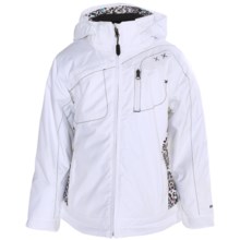 Boulder Gear Shaper Jacket - Insulated (For Girls) in White/Shatter Print - Closeouts