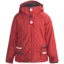 Boulder Gear Zippity Jacket - Insulated (For Girls) in Lipstick Red/Grey Shadow/Cream - Closeouts