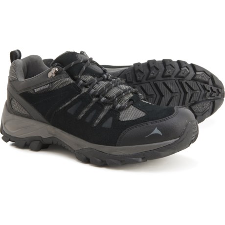 PACIFIC MOUNTAIN Boulder Low Hiking Shoes - Waterproof (For Men) - Black (12 )