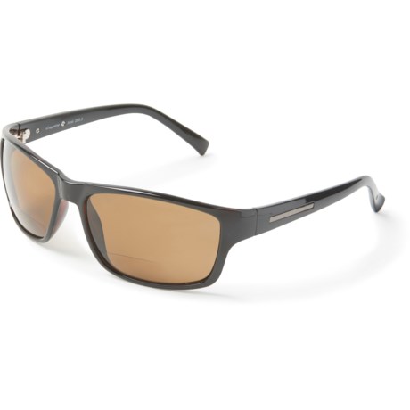 Coyote Eyewear BP-13 Bifocal Reading Sunglasses - Polarized, +1.5 (For Men) - BLACK/BROWN ( )