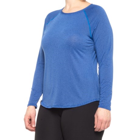 Corbeaux Breeze Base Layer Top - Long Sleeve (For Women) - OLYMPIC BLUE (S )