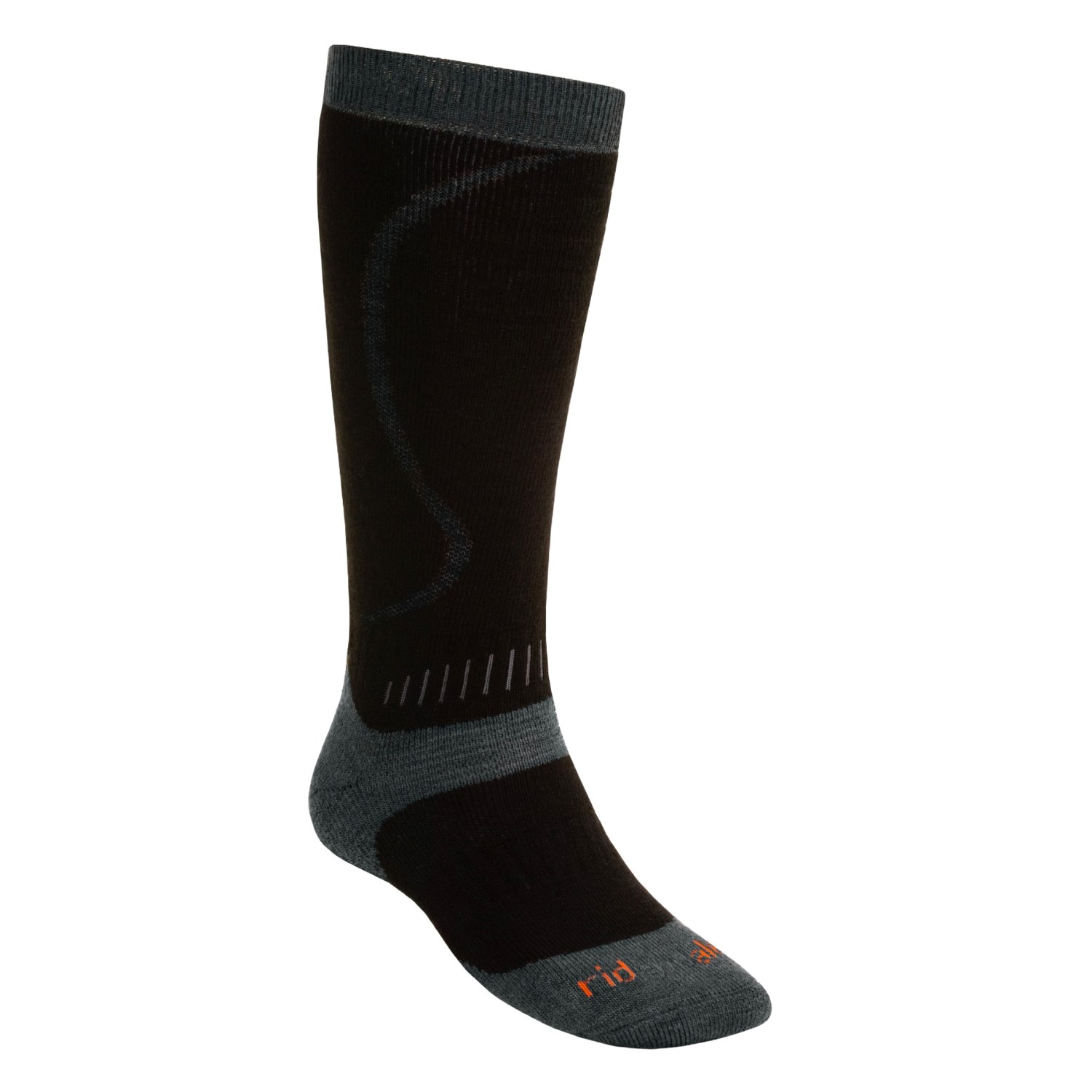  All Mountain Snow Sport Socks For Men and Women in Black / Charcoal