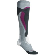 Bridgedale Control Fit Ski Socks - Midweight (For Women) in Stone/Berry - 2nds