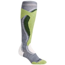 Bridgedale Control Fit Ski Socks - Midweight (For Women) in Stone/Spring/Green - 2nds