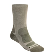 Bridgedale CoolMax® Crew Socks (For Men) in Nat/Olive - 2nds