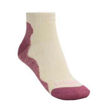 Bridgedale CoolMax® Lo Socks - Lightweight (For Women) in Cream/Rose