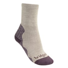 Bridgedale CoolMax®Crew Socks - Lightweight (For Women) in Natural/Purple - 2nds