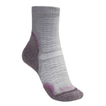Bridgedale Endurance Trail Socks - Lightweight, Crew (For Women) in Grey / Bright Pink - 2nds