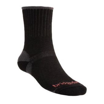 Bridgedale Hiker Socks - Midweight (For Men and Women) in Black/Charcoal