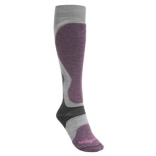 Bridgedale Precision Ski Socks - Merino Wool (For Women) in Light Grey/Purple - 2nds