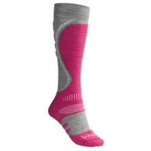 Bridgedale Snowboard Socks - Merino Wool (For Women) in Grey/Raspberry - 2nds