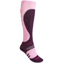 Bridgedale Snowboard Socks - Merino Wool (For Women) in Pink/Plum - 2nds