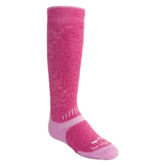 Bridgedale Snowsport Socks - Merino Wool (For Toddlers) in Dark Pink/Light Pink