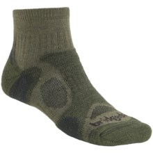 Bridgedale Trailblaze Lo Socks - Merino Wool, Quarter-Crew (For Men) in Olive - 2nds