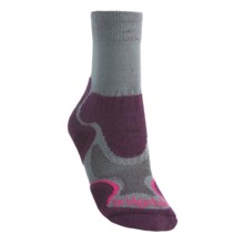 Bridgedale X-Hale Light Hiker Socks (For Women) in Grey/Plum - 2nds