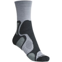 Bridgedale X-Hale Trailblaze Socks - Merino Wool, Crew (For Women) in Grey/Jade - 2nds