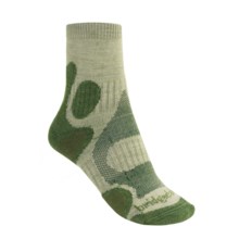 Bridgedale X-Hale Trailhead Socks  (For Women) in Natural / Olive - 2nds