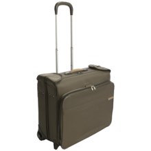 Briggs & Riley Deluxe Wheeled Garment Bag in Olive - Closeouts