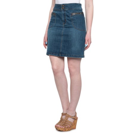 prAna Broadway Skirt - Organic Cotton (For Women) - TRUE BLUE (2 )