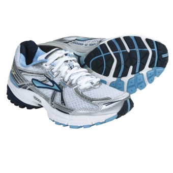 Brooks Adrenaline GTS 11 Running Shoes (For Women) in White/Obsidian/Silver/Alaska Blue/Black/Sharp Gree