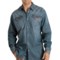 Brooks & Dunn by Panhandle Slim Denim Shirt - Embroidered, Long Sleeve (For Men) in Denim