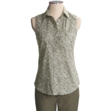 Brooks & Dunn by Panhandle Slim Paisley Rose Print Shirt - Snap, Sleeveless (For Women) in Taupe - Closeouts