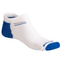 Brooks Double Tab Socks - 3-Pack (For Men and Women) in White/Blue - 2nds