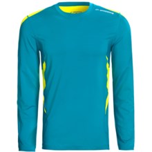 Brooks Equilibrium Shirt - Long Sleeve (For Men) in Atlantic/Sulphur - Closeouts