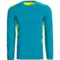 Brooks Equilibrium Shirt - Long Sleeve (For Men) in Atlantic/Sulphur