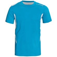 Brooks Equilibrium Shirt - Short Sleeve (For Men) in Atlantic - Closeouts