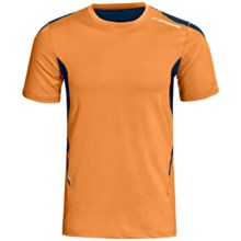 Brooks Equilibrium Shirt - Short Sleeve (For Men) in Atomic Orange - Closeouts