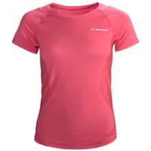 Brooks Equilibrium Shirt - Short Sleeve (For Women) in Rouge - Closeouts