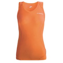 Brooks Equilibrium Tank Top - Racerback (For Women) in Carrot - Closeouts