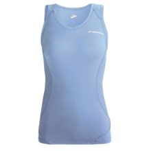Brooks Equilibrium Tank Top - Racerback (For Women) in Powder - Closeouts