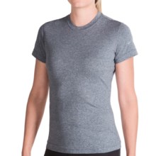 Brooks EZ T-Shirt - Short Sleeve (For Women) in Grey Heather - Closeouts