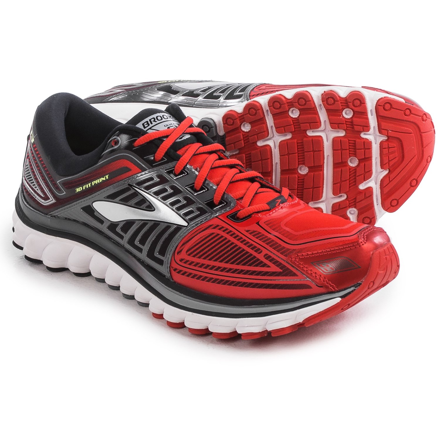 brooks glycerin 13 running shoes for men in high risk red black nightlife~p~153yw_04~1500