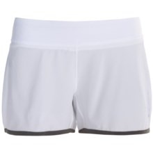 Brooks Glycerin 2-in-1 Shorts - Recycled Materials (For Women) in White/Slate - Closeouts