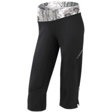 Brooks Glycerin II Capris (For Women) in Black/White Wildflower Print - Closeouts
