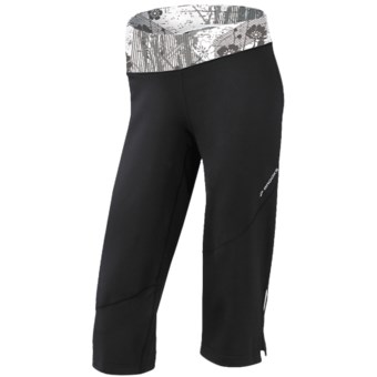 Brooks Glycerin II Capris (For Women) in Black/White Wildflower Print