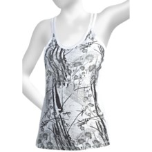 Brooks Glycerin II Print Support Tank Top - Built-In Bra (For Women) in White - Closeouts