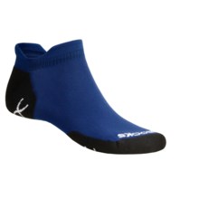 Brooks Infiniti Double Tab Socks (For Men and Women) in Blue/Black - 2nds